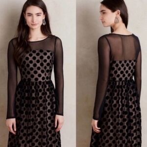 Anthropologie X Sunday In Brooklyn Polkadot Mesh Dress